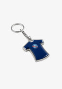 Blue Metal Jersey Keychain