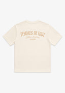 T-shirt écru Femmes de Foot