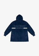 Sweat plaid bleu marine sherpa