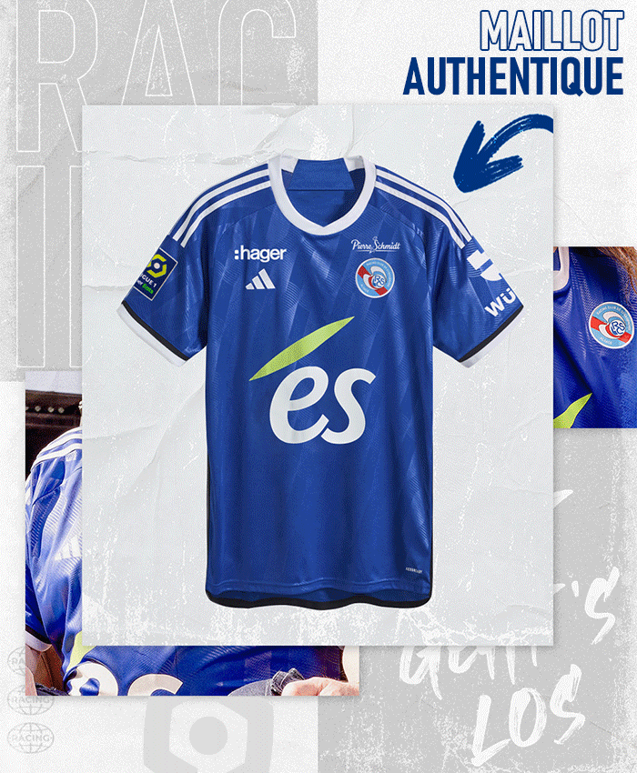 Maillot exclusif RC Strasbourg Alsace
